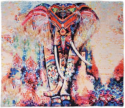 Bohemian Tapestries Elephant Tapestry Bohemian Mandala Tapestry Indian Dorm Decor Popular Tapestry for Bedroom Living Room by aiPao (M, Elephant #1)