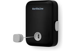 GorillaLine - Retractable Clothesline Indoor Outdoor Clothes Line | Heavy Duty Clothes Drying Laundry Line | Wall Mounted Drying Rack Clothing Line | Retracting Hanging | Features Secure Lock System