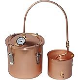 Kingsunshine 1.5 Gallon Pure Copper Boiler Pot Alembic Still Wine Alcohol Water Distiller