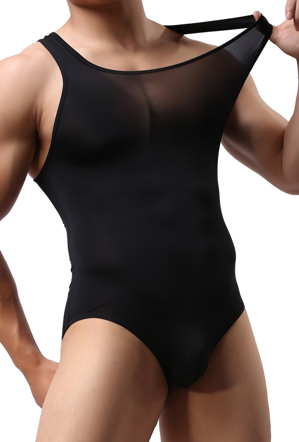 YUYANG Mens Bodysuit Jumpsuit Underwear Briefs Singlet Leotard Swimwear Jockstrap