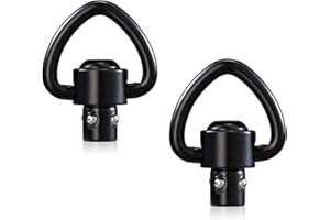 VVAAGG Metal QD Sling Swivel Mounts, Heavy-Duty Quick Detachable Sling Attachment, 2 Point Sling Clip Black-Occult