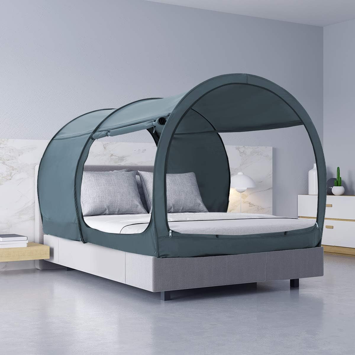 tent above bed
