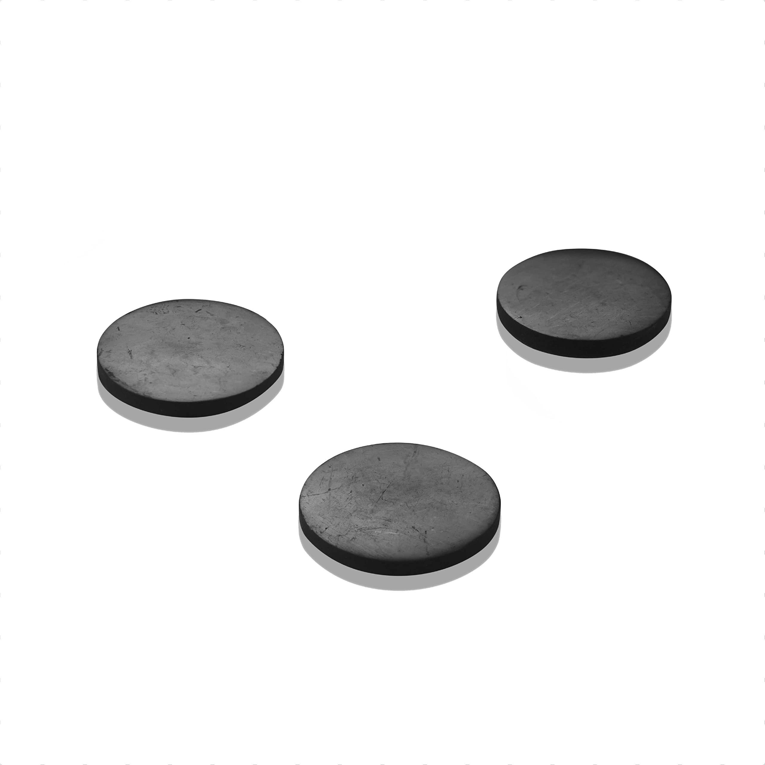 Shungite Device Protection Set, Black Phone Sticker for Smartphone Protection Shield, Laptop, Electronic Device, Small Pack (Set of 3)