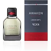 TUMI AWAKEN DISTILLED [08:00 GMT] - Extrait De Parfum Fragrance for Men - Stimulating Cologne with Woody Notes - 3.4 oz