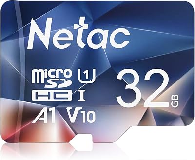 Netac 32GB microSDHC Card UHS I A1 V10 C10 90MB/s Read 10MB/s Write