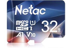 Netac 32GB Micro SD Card Micro Mini SD Card SDHC UHS-I Memory Card, High Speed TF Card up to 90MB/s - Full HD Video Recording
