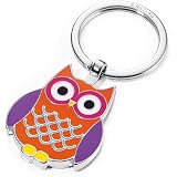 Porte-clés Troika Avec Pendentif Hibou Multicolore En Métal - Design Moderne, 7,7 Cm, Cadeau Idéal - 2