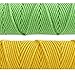 flipped 100% Natural Macrame Cotton Cord,3mm x109 Yard Twine String Cord Colored Cotton Rope Craft Cord for DIY Crafts Knitting Plant Hangers Christmas Wedding Décor (White, 3mm*109yards)