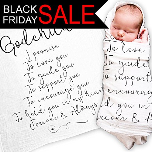 Godchild Gift Quote Baby Swaddle Blanket Christening Gift Baptism Gift For Godson Goddaughter Muslin Swaddle Baby Wrap With Scripture Quotes For
