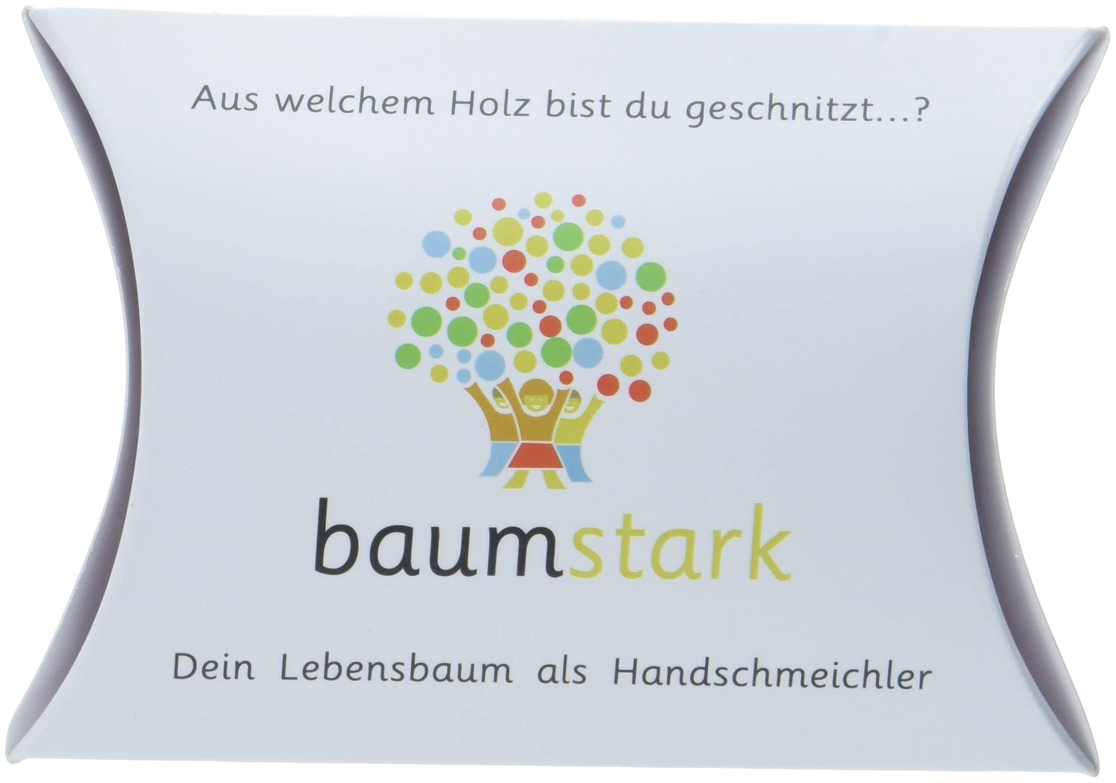 Baumstark Worry stone 45 mm with tree horoscope, wood, poplar, 8 x 11.5 x 2.8 cm