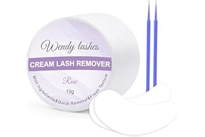 Lash Remover for Lash Extensions Low Irritation 10g Cream Glue-Remover Professional Fast Sensitive Skin Dissolution Lash Extension Remover By WENDY LASHES（Rose,10g）
