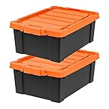 IRIS USA 12 Gallon Lockable Storage Bins with
