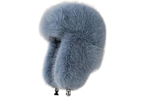 CAISSIP Women's Trapper Hat Faux Fur Winter Hats Fuzzy Russian Hat with Buckle Trooper Warm Ski Cycling Ear Flap Hat 2025