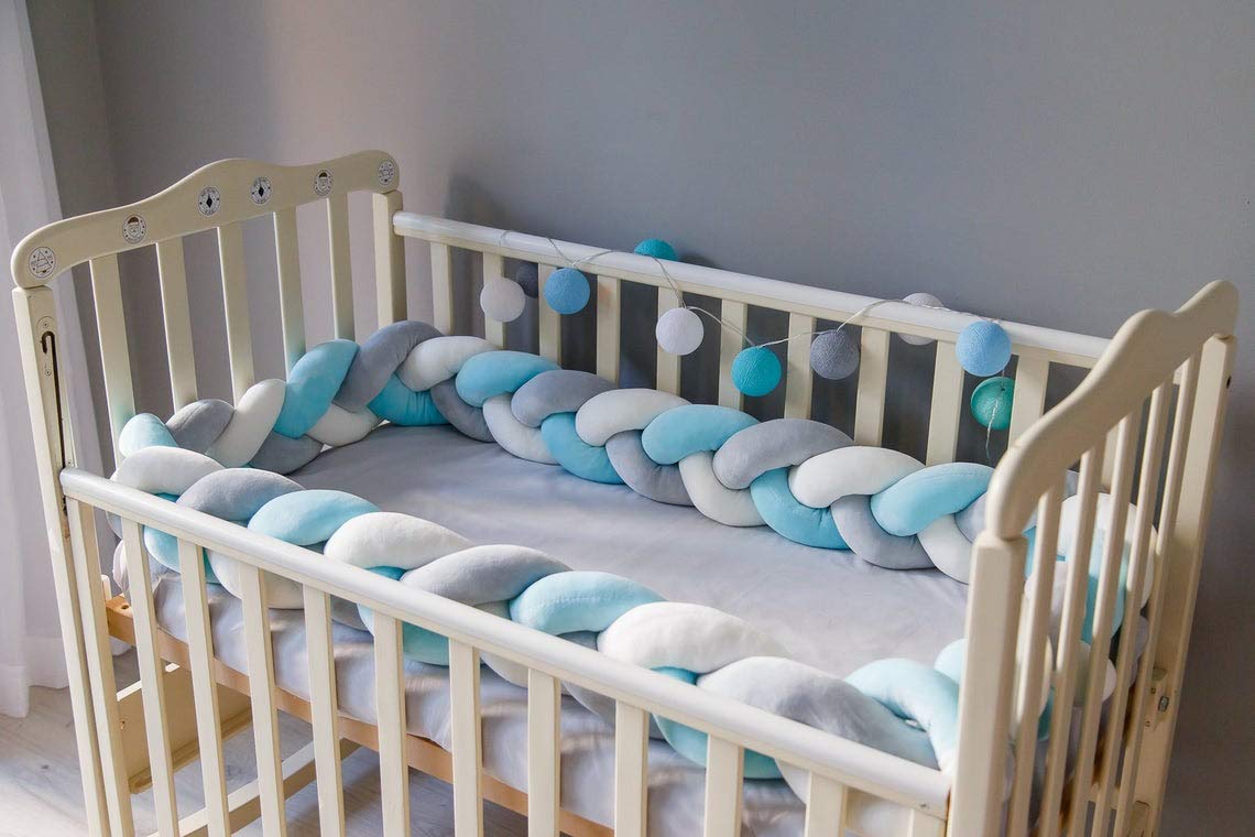 braided cot bumper safety
