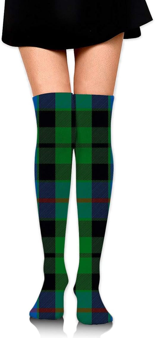 Clan Morrison Tartan Print Women's Extra Long Socks Over