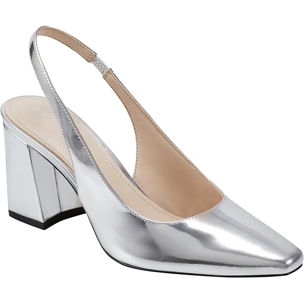 Amazon.com | Marc Fisher Women's Catling Pump, Silver 040, 5 | Pumps