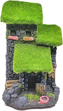 Amazon Com Shuohu Resin Hollow Fish Play Moss Bridge Tree House
