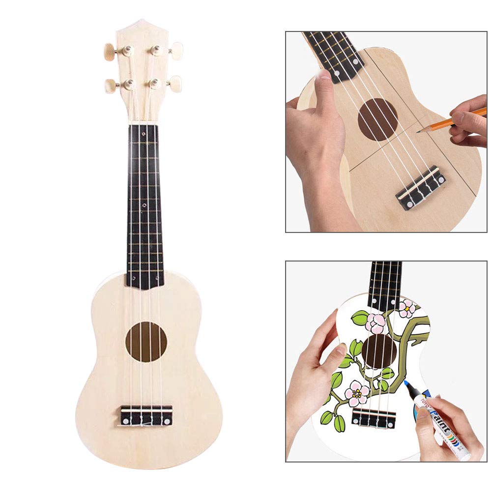 DIY Ukulele Kit Make Your Own Concert Ukulele 21in Soprano