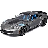 Maisto 1:24 Assembly Line 2017 Chevrolet Corvette Grand Sport - Grey