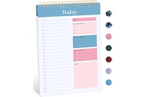 To Do List Pad - To Do List Notebook for Work with 52 Sheets, Undated Daily Planner Perfect for Daily Tasks and Goal Setting, To Do List Notepad Suitable for Office, Home and School-Early Dawn