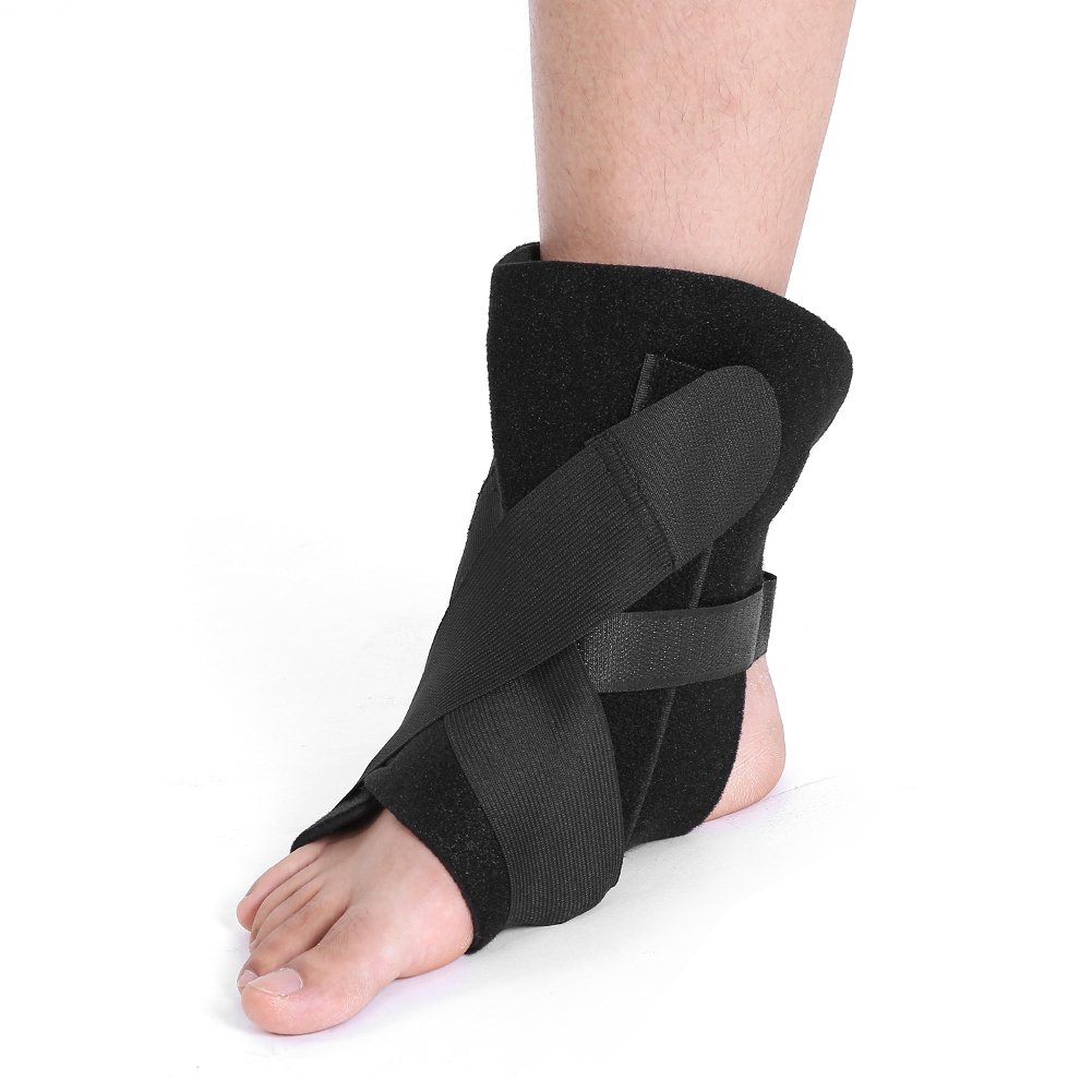 Plantar Fasciitis Splint Protector, One Size Adjustable Plantar Dorsal Support Brace Night Splint Supports Elastic Achilles Tendon Drop Foot Protector Orthosis : Beauty
