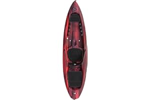Pelican Seek 100X - Recreational Sit on top Kayak - Lightweight Smart Design - Adjustable Ergoform™ Seating System - 10 ft