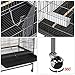 Topeakmart Wrought Iron Large Flight Parrot Bird Cage for Multiple Parakeetsthumb 3