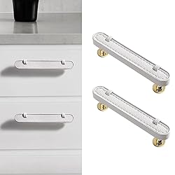 CcHhyyt 2 Pack Leather Cabinet Handle Pulls