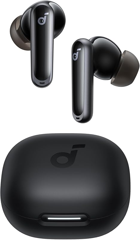 Fones de ouvido bluetooth sem fio anker soundcore p40i com cancelamento de ruído adaptativo, graves profundos, 60 horas, suporte para telefone, ipx5, carregamento sem fio, bluetooth 5.3