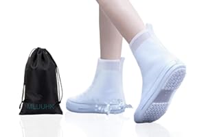 MLUUHK Waterproof Shoe Covers, Reusable Shoe Covers Non-Slip Shoes Boots for Outdoor Cycling Camping Fishing Travel