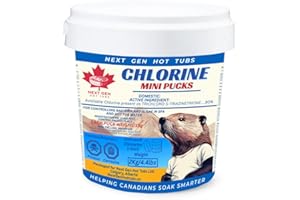 Next Gen Hot Tubs Chlorine Mini Pucks – Chlorine Pucks for Hot Tub – Slow-Dissolving 2Kg - Chlorine Tablets for Pools & Spas 