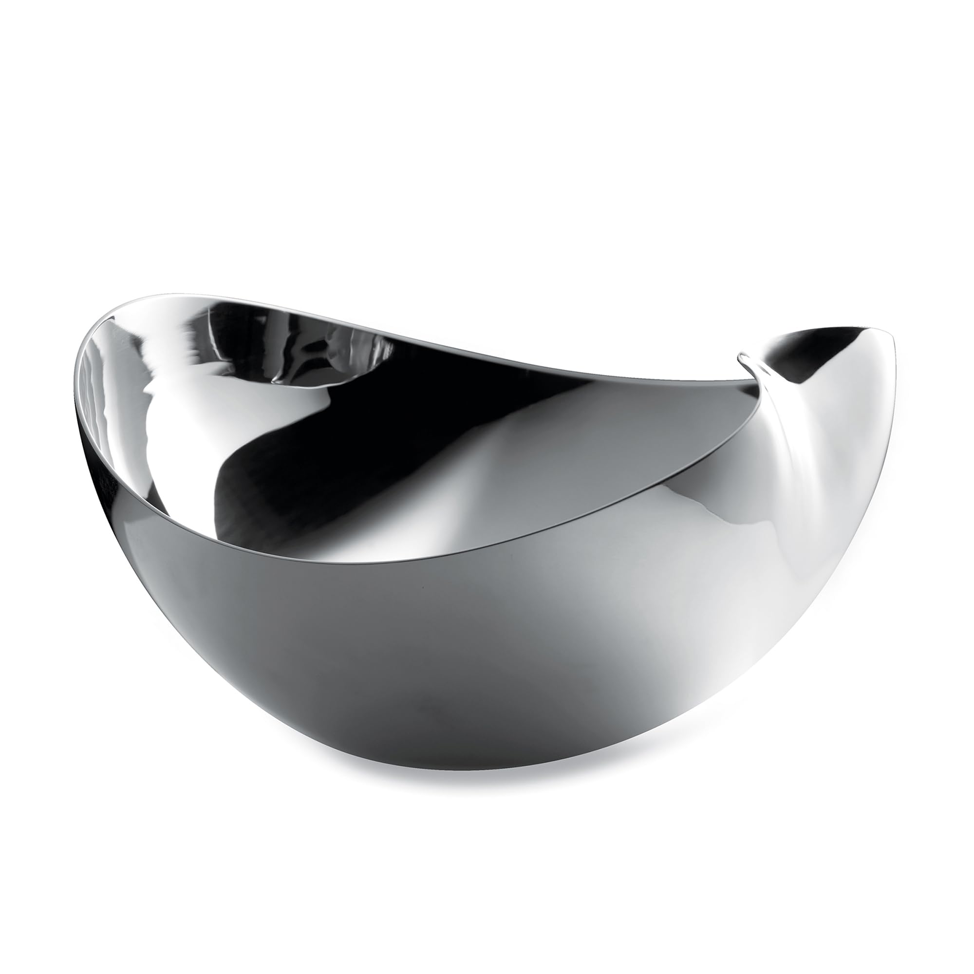 Robert Welch Drift Sauce Bowl Medium. Width 22cm. Ideal for Serving Salad, Bread, Side Dishes and Fruit. Made from Stainless Steel.