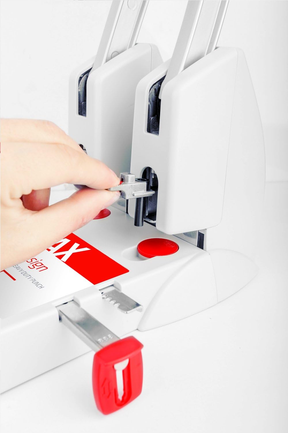 SAX Design 0-908-10 Profile Hole Punch/Power Hole Punch, Red-white, SAX 0-908-10 Profilocher - Image 3