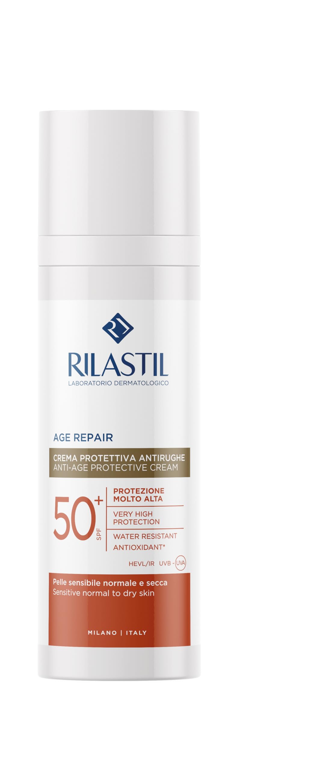 Rilastil Sun System - Age Repair Crema Solare Viso SPF50+, 40ml