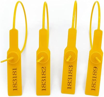 NC 100pcs PP Plastic Security Seals Lock Anti-Tamper Cable Ties Logistics