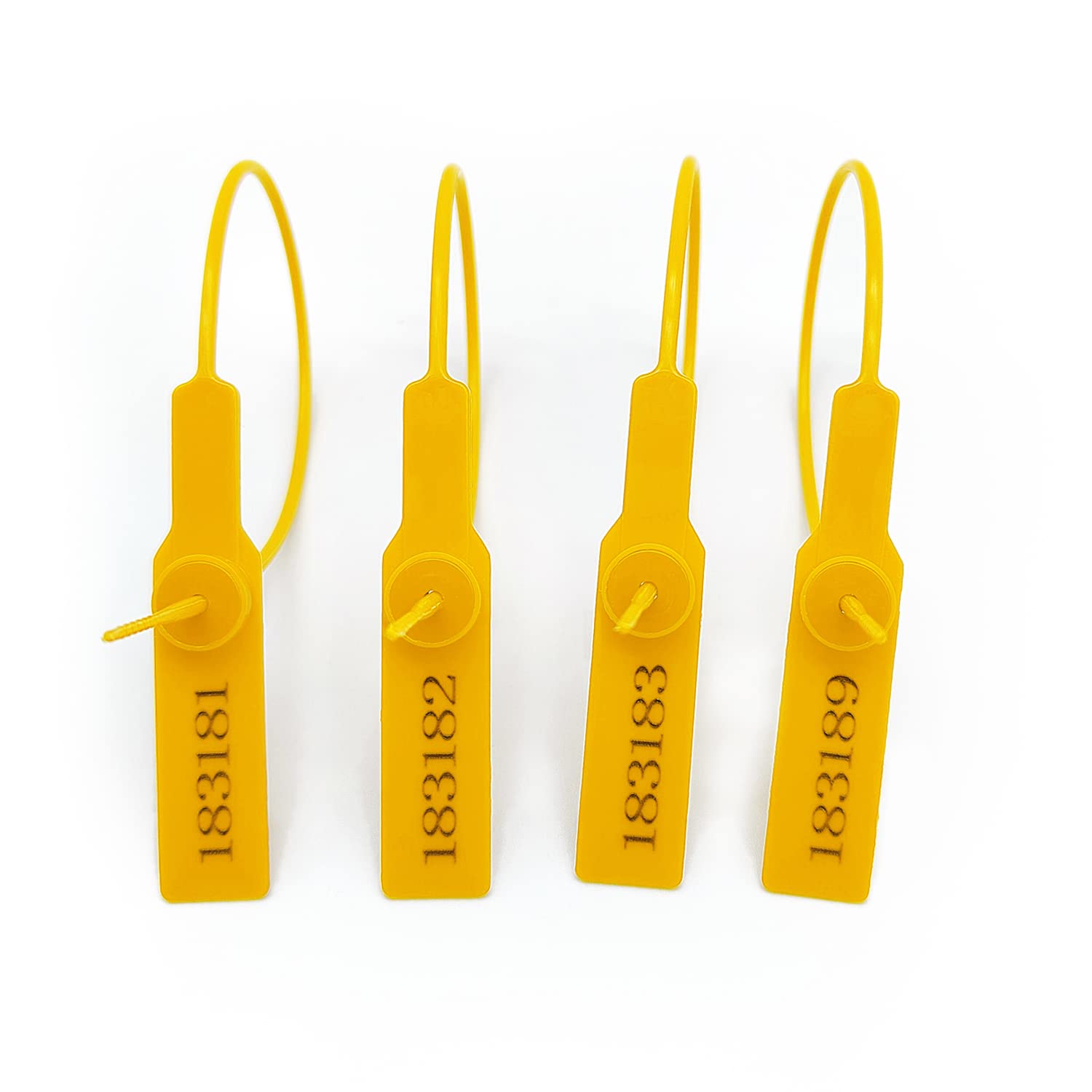 100pcs Disposable Security Seals，High QualityPP Plastic Lock Anti Tamper Seals Shipping Cable Tie for All Kinds of Logistics Transportation