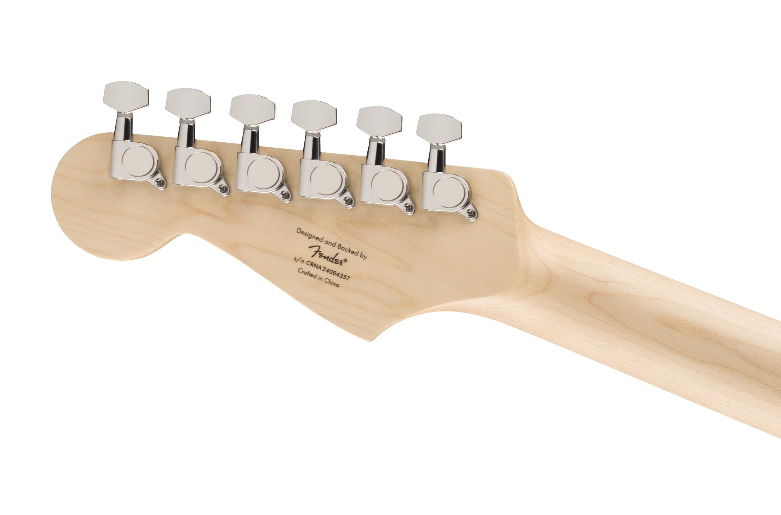 Squier by Fender Debut Collection Stratocaster E-Gitarre, Laurel-Griffbrett, Weißes Schlagbrett, 2-Farb-Sunburst 9