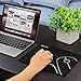 Mouse Pad, Jelly Comb Gaming Mouse Pad / Mat with Non-Slip Rubber Base, Stitched Edges - Black