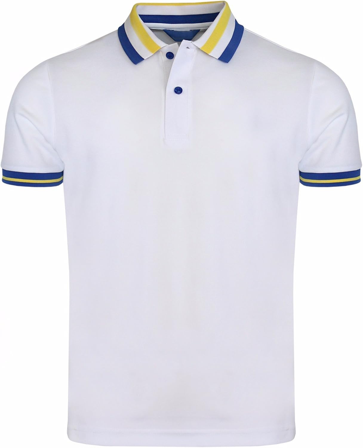 white dri fit polo