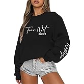 KEEVICI Christian Jesus Faith Sweatshirts for Women Religious Bible Verse God Sweatshirt Graphic Inspirational Cotton Hoodies