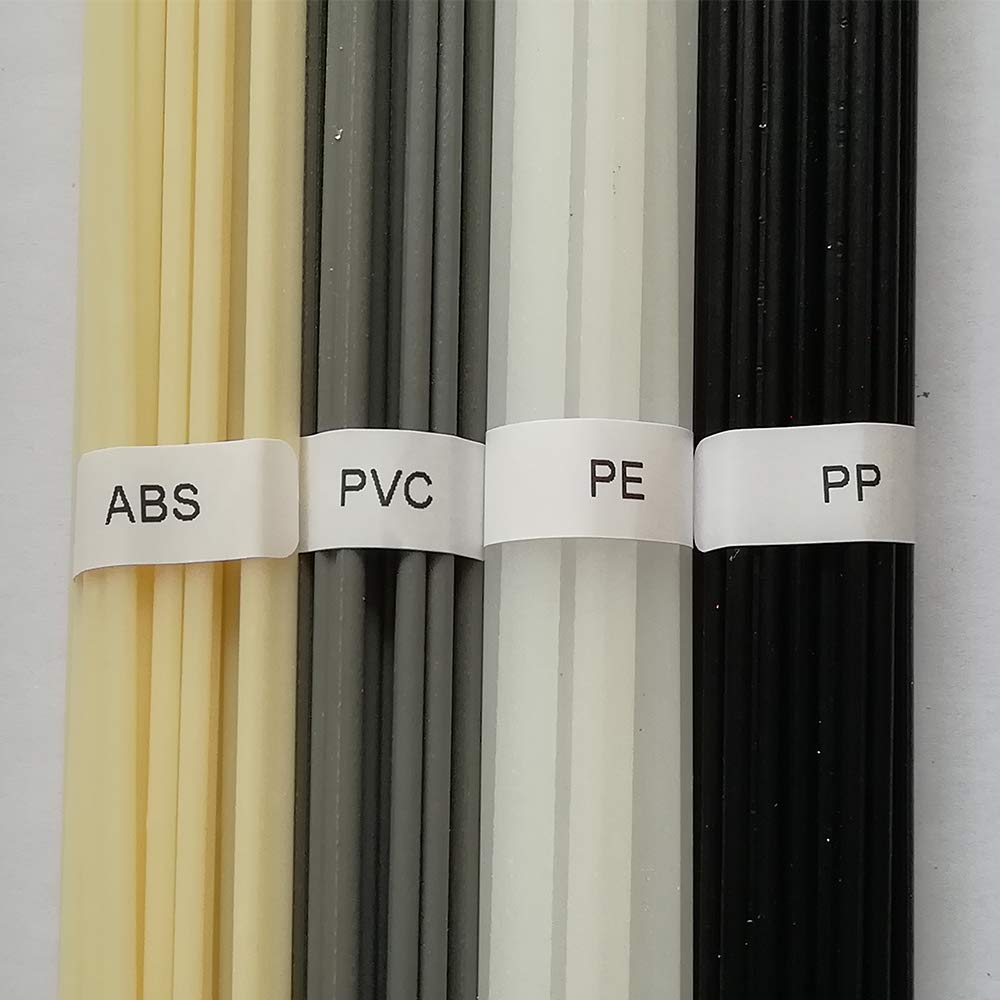 40PCS 1PC=50CM Kunststoff Schweißen Stangen ABS/PP/PVC/PE Schweißer Stangen für Kunststoff Schweißer Heißluftpistole (Jeder 5pcs Stangen)