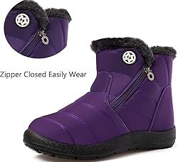 Eagsouni Snow Boots Womens Winter Ankle Boots