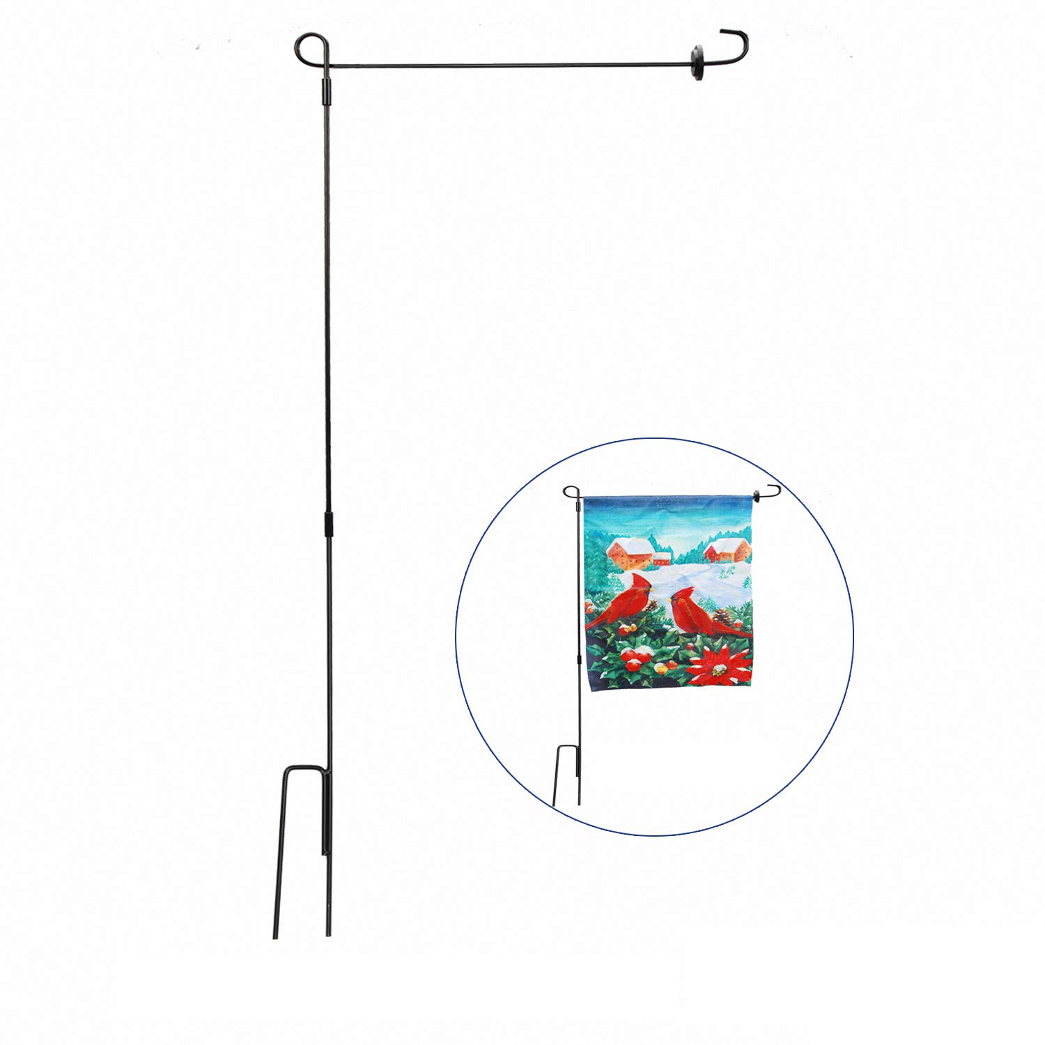 Best Winter Initial Garden Flag