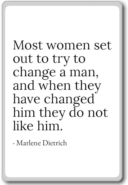 Imán para nevera con cita de Marlene Dietrich, Blanco: Amazon.es ...