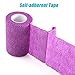 LotFancy Vet Wrap, 4 Inch x 5 Yards, 10 Pack Self Adhesive Bandage Wrap, Non-Woven Cohesive Bandage, First Aid Tape for Horses Dogs Cats Elbow Ankle, Assorted Color
