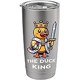 Duck King Funny Quote Rubber Duck Lover Stainless Steel Insulated Tumbler