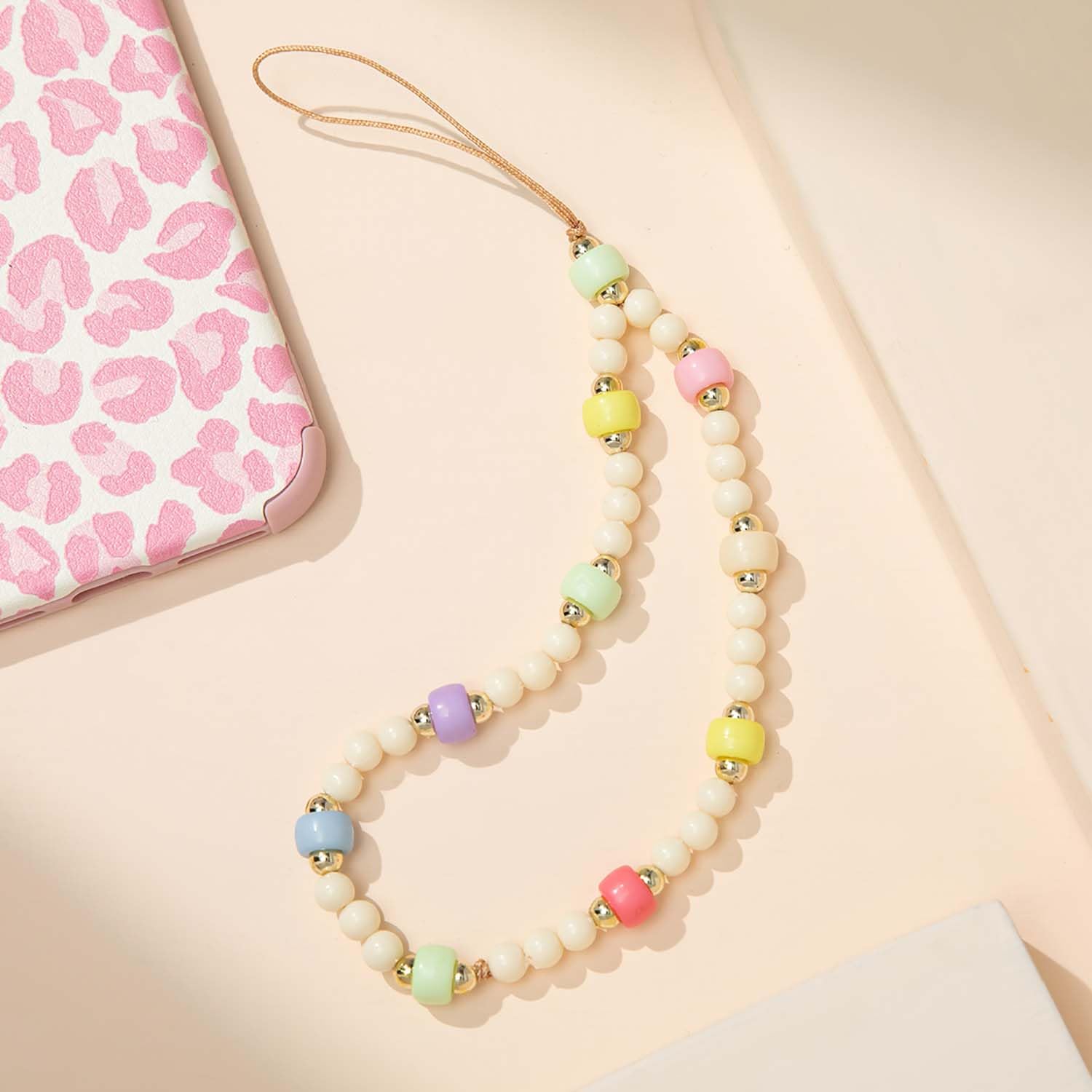 Phone Charms Strap Beads Pearl Bracelet Cute Wristlet Lanyards