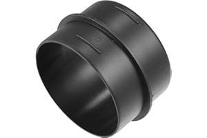 A ABSOPRO Car Air Ducting Connector Straight Air Heater Duct Joiner Connector Pipe 2.95'' 75mm OD Black