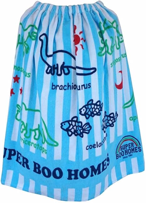 Amazon Super Boo Homes ラップタオル 巻きタオル プールタオル 低学年 幼稚園 保育園 Fo Srap02 ブルー バスタオル ホーム キッチン オンライン通販