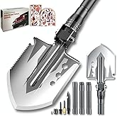 YANTOO Camping and Hiking Shovel, 23-in-1 Folding Detachable Portable Spade Kit, Multifunctional for Camping, Beaching, Hiking, Outdoor, Fishing, Gardening, Car Emergency.